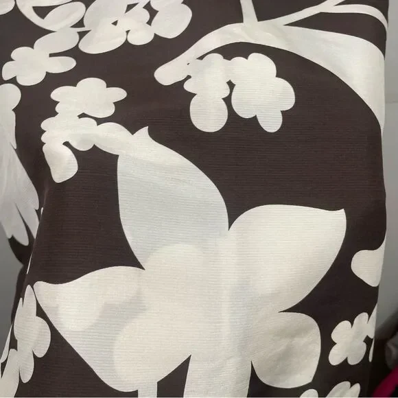 Tory Burch 100% Silk Soft Structured Floral Midi Dress